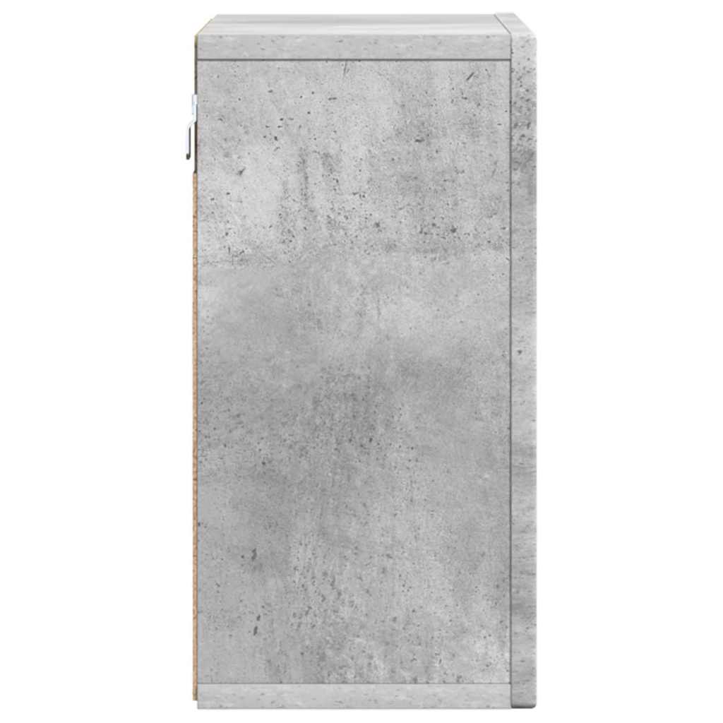 vidaXL Hanging Cabinet with Shelf ELST Concrete Grey 60 x 20 x 40 cm