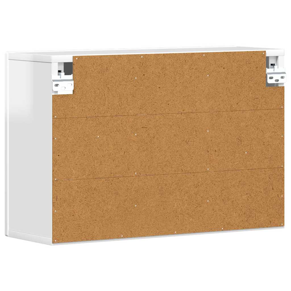 vidaXL Hanging Cabinet ELST High Gloss White 60 x 20 x 40 cm