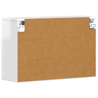 vidaXL Hanging Cabinet ELST High Gloss White 60 x 20 x 40 cm