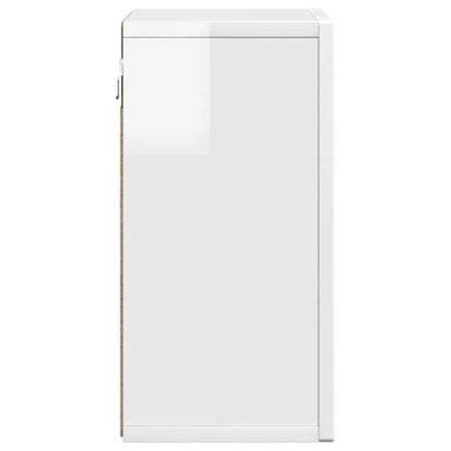 vidaXL Hanging Cabinet ELST High Gloss White 60 x 20 x 40 cm
