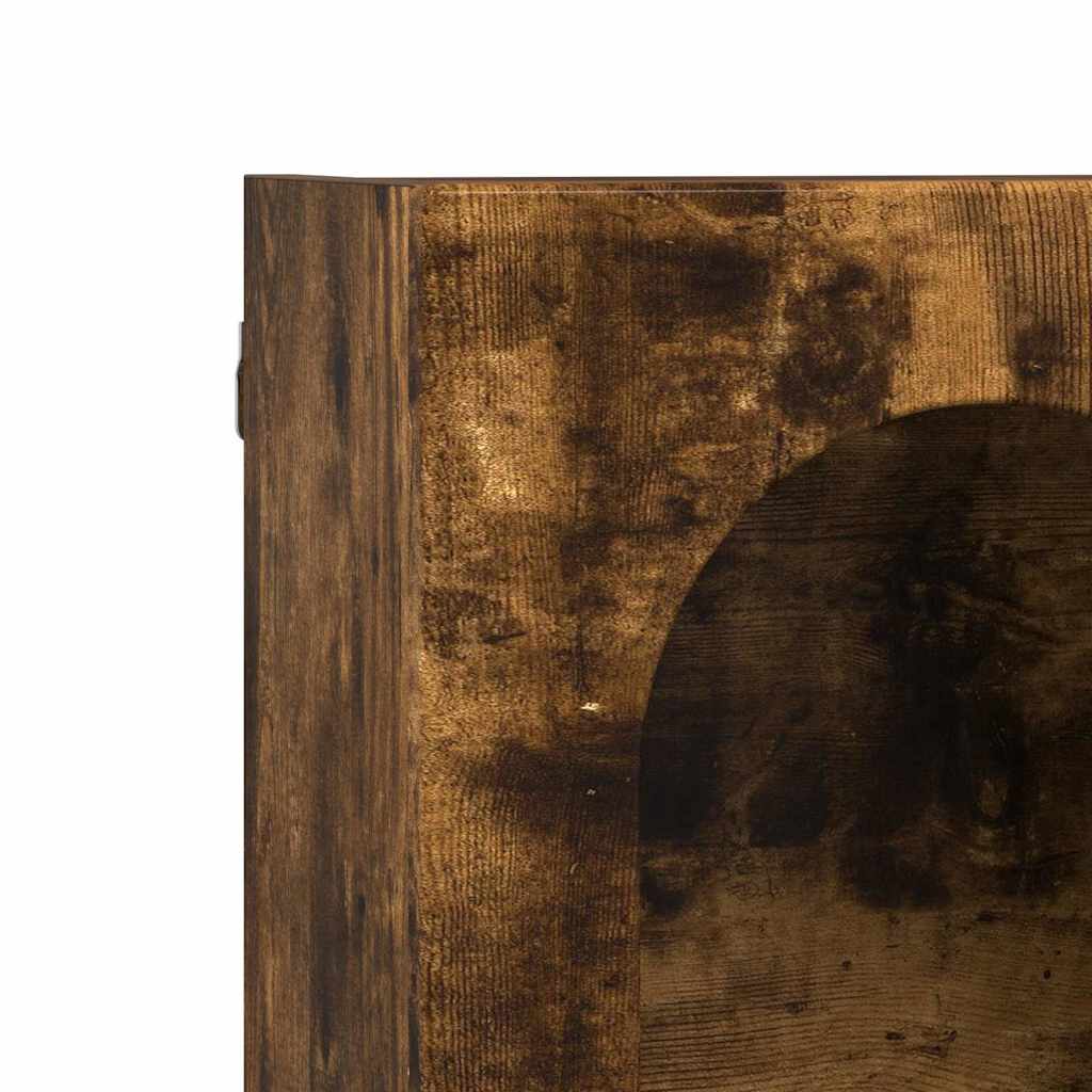 vidaXL Hanging Cabinet ELST Smoked Oak 60 x 20 x 40 cm Engineered Wood