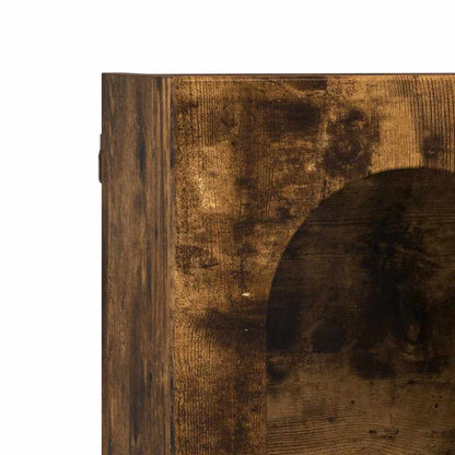 vidaXL Hanging Cabinet ELST Smoked Oak 60 x 20 x 40 cm Engineered Wood