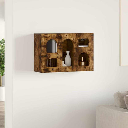 vidaXL Hanging Cabinet ELST Smoked Oak 60 x 20 x 40 cm Engineered Wood