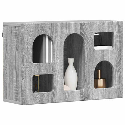 vidaXL Hanging Cabinet with Shelf ELST Grey Sonoma 60 x 20 x 40 cm