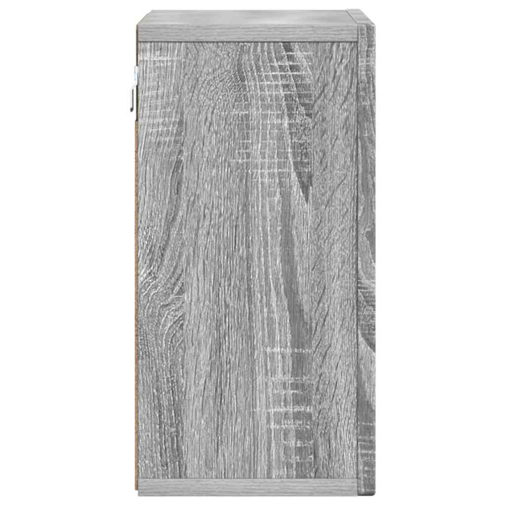 vidaXL Hanging Cabinet with Shelf ELST Grey Sonoma 60 x 20 x 40 cm