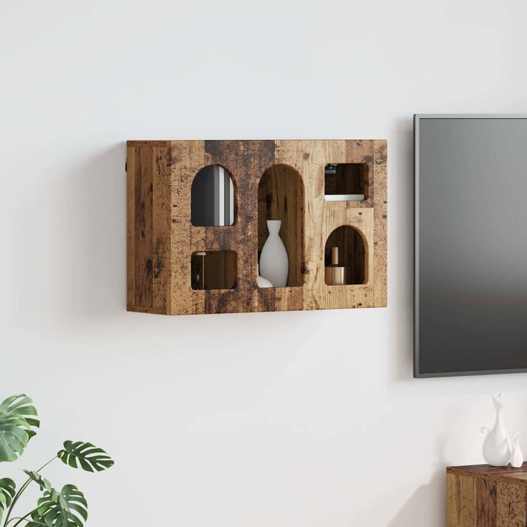 vidaXL Hanging Cabinet ELST Old Wood 60 x 20 x 40 cm Engineered Wood
