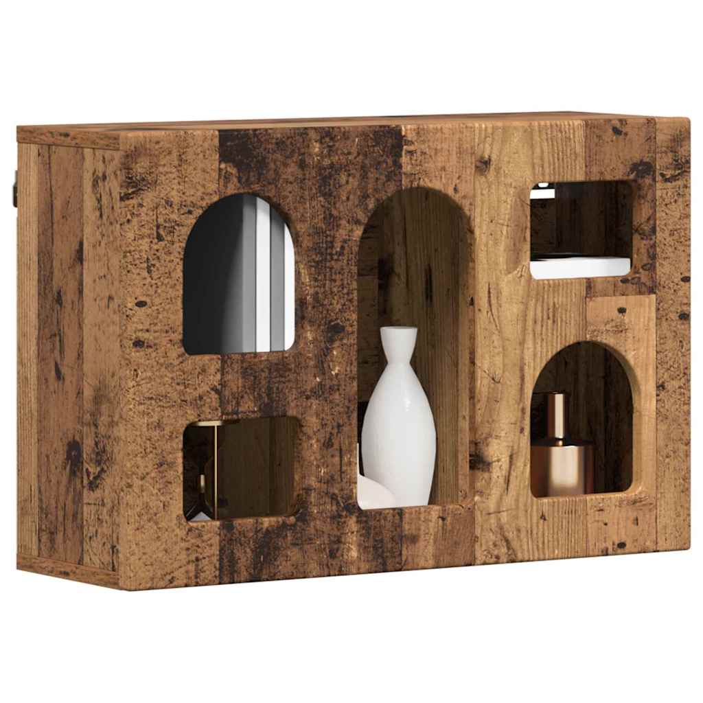vidaXL Hanging Cabinet ELST Old Wood 60 x 20 x 40 cm Engineered Wood