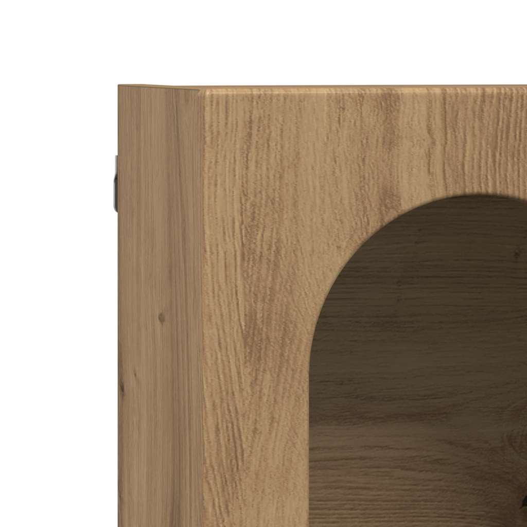 vidaXL Hanging Cabinet with Shelf ELST Artisan Oak 60 x 20 x 40 cm