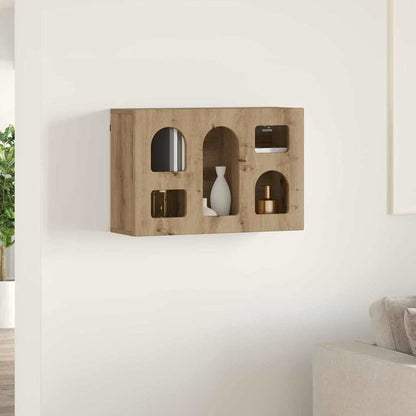 vidaXL Hanging Cabinet with Shelf ELST Artisan Oak 60 x 20 x 40 cm