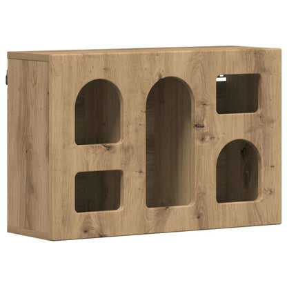 vidaXL Hanging Cabinet with Shelf ELST Artisan Oak 60 x 20 x 40 cm