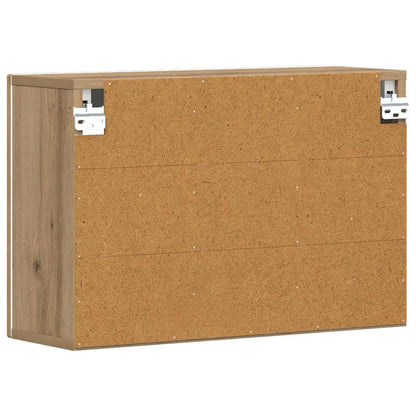 vidaXL Hanging Cabinet with Shelf ELST Artisan Oak 60 x 20 x 40 cm