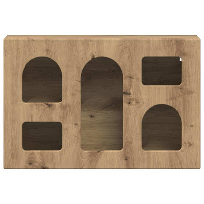 vidaXL Hanging Cabinet with Shelf ELST Artisan Oak 60 x 20 x 40 cm