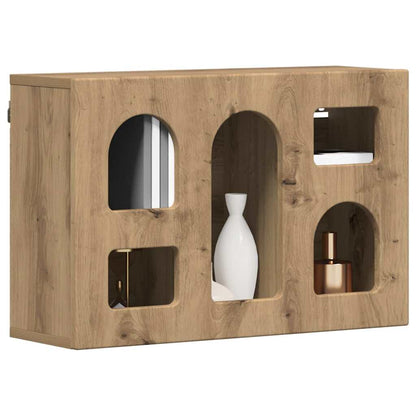 vidaXL Hanging Cabinet with Shelf ELST Artisan Oak 60 x 20 x 40 cm