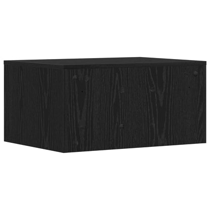 vidaXL Wall-Mounted Desk Black Oak 60 x 45 x 30 cm Engineered Wood