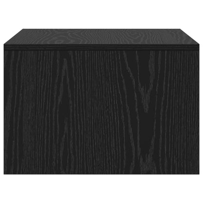 vidaXL Wall-Mounted Desk Black Oak 60 x 45 x 30 cm Engineered Wood