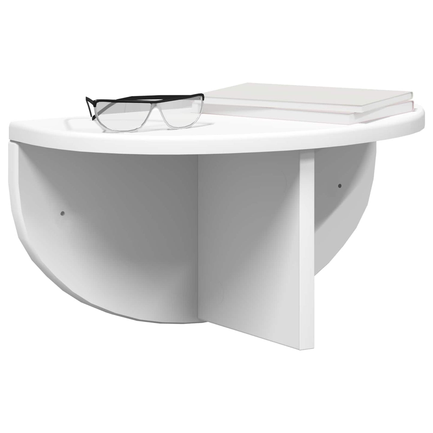 vidaXL Wall Shelf 2 pcs White 38 x 19 x 19 cm Engineered Wood
