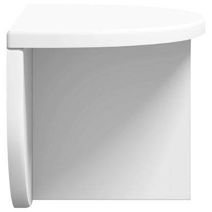 vidaXL Wall Shelf 2 pcs White 38 x 19 x 19 cm Engineered Wood