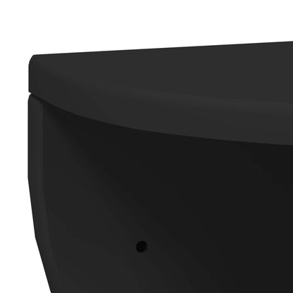 vidaXL Wall Shelf Wall-mounted Black 38 x 19 x 19 cm Engineered Wood