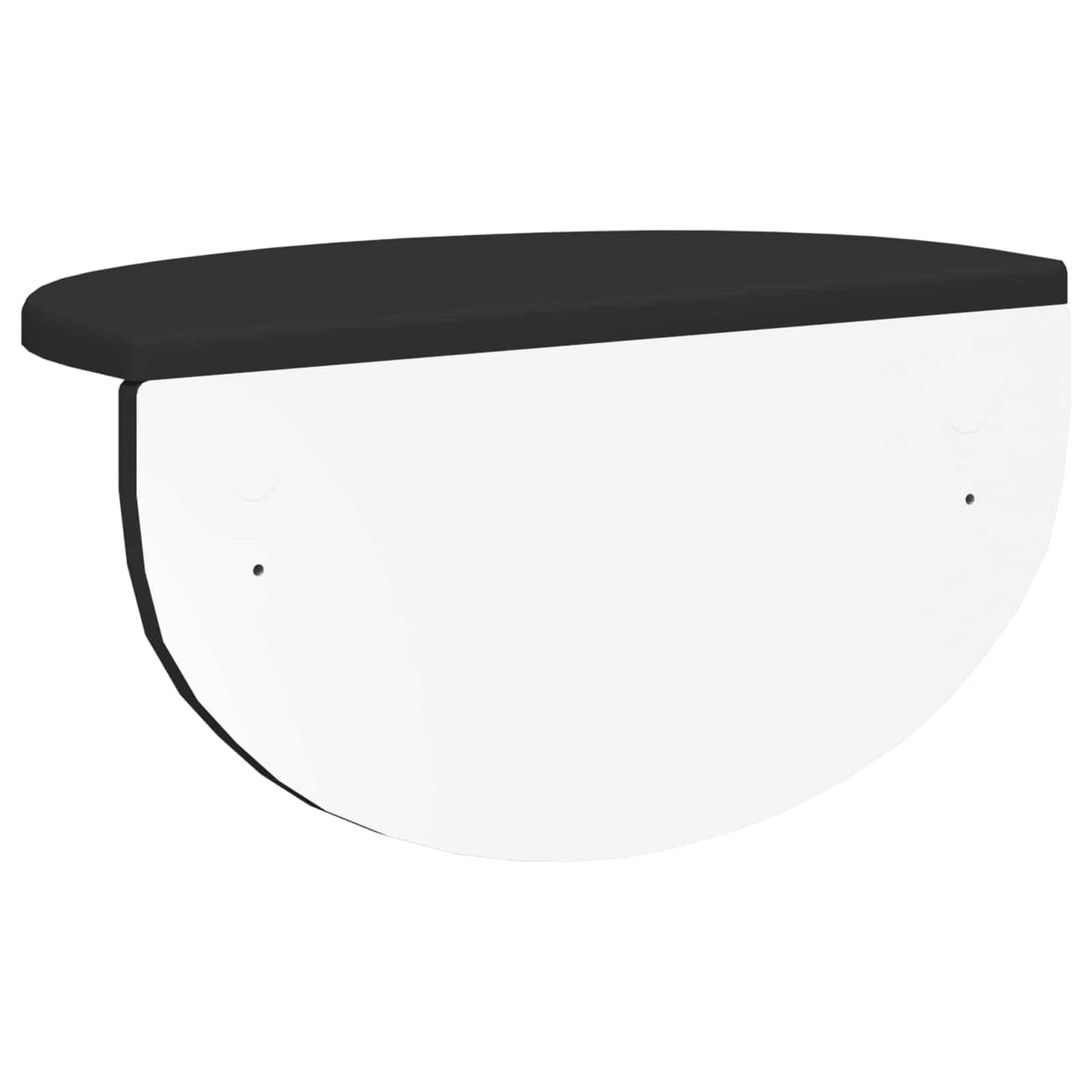 vidaXL Wall Shelf 2 pcs Black 38 x 19 x 19 cm Engineered Wood