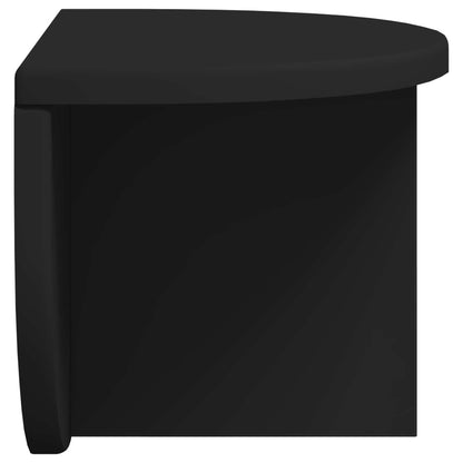 vidaXL Wall Shelf 2 pcs Black 38 x 19 x 19 cm Engineered Wood