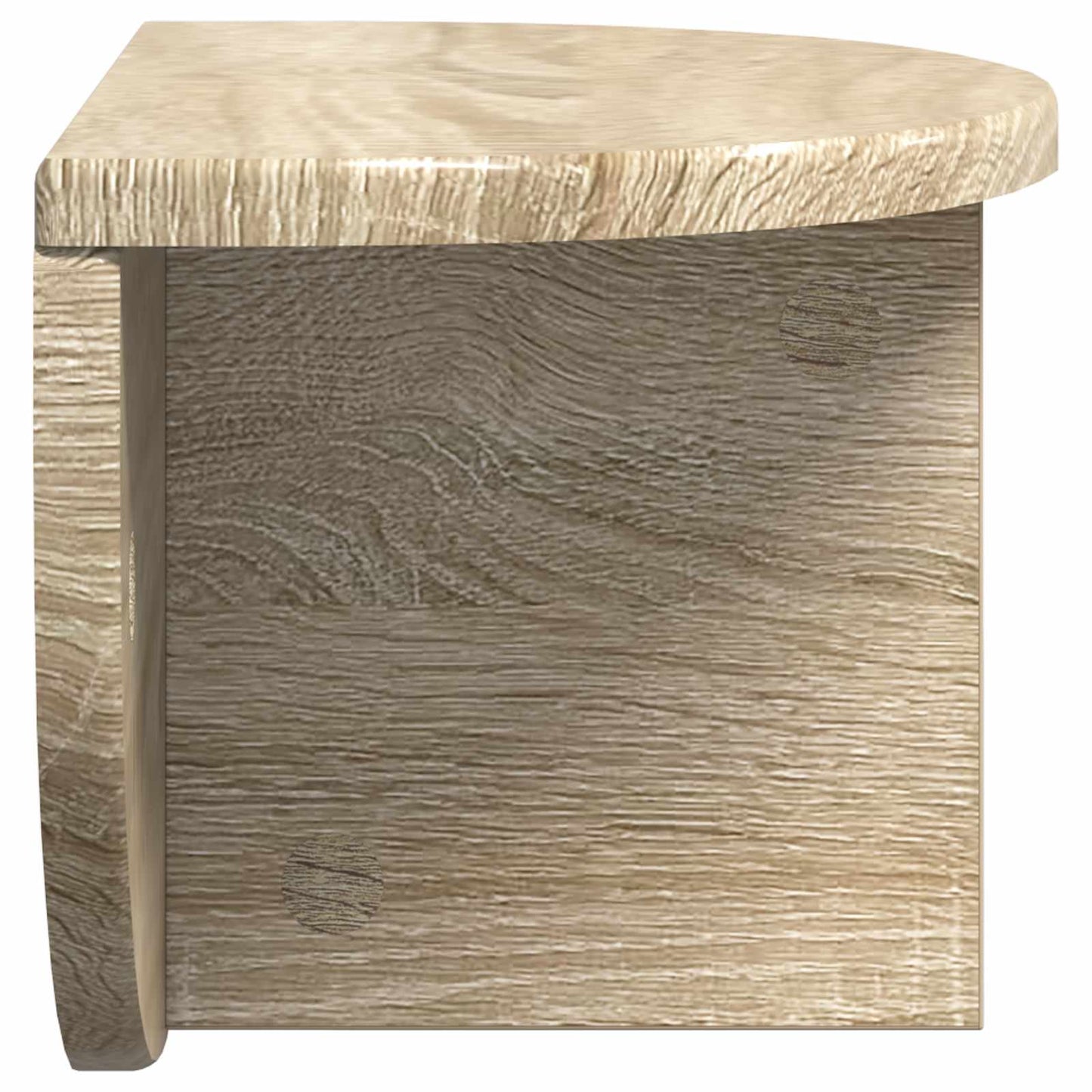 vidaXL Wall Shelf 2 pcs Sonoma Oak 38 x 19 x 19 cm Engineered Wood