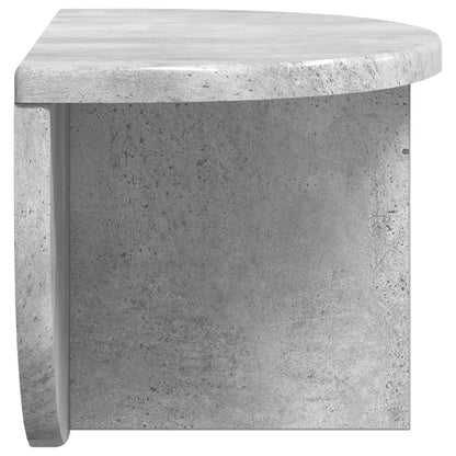 vidaXL Wall Shelf 2 pcs Concrete Grey 38 x 19 x 19 cm Engineered Wood