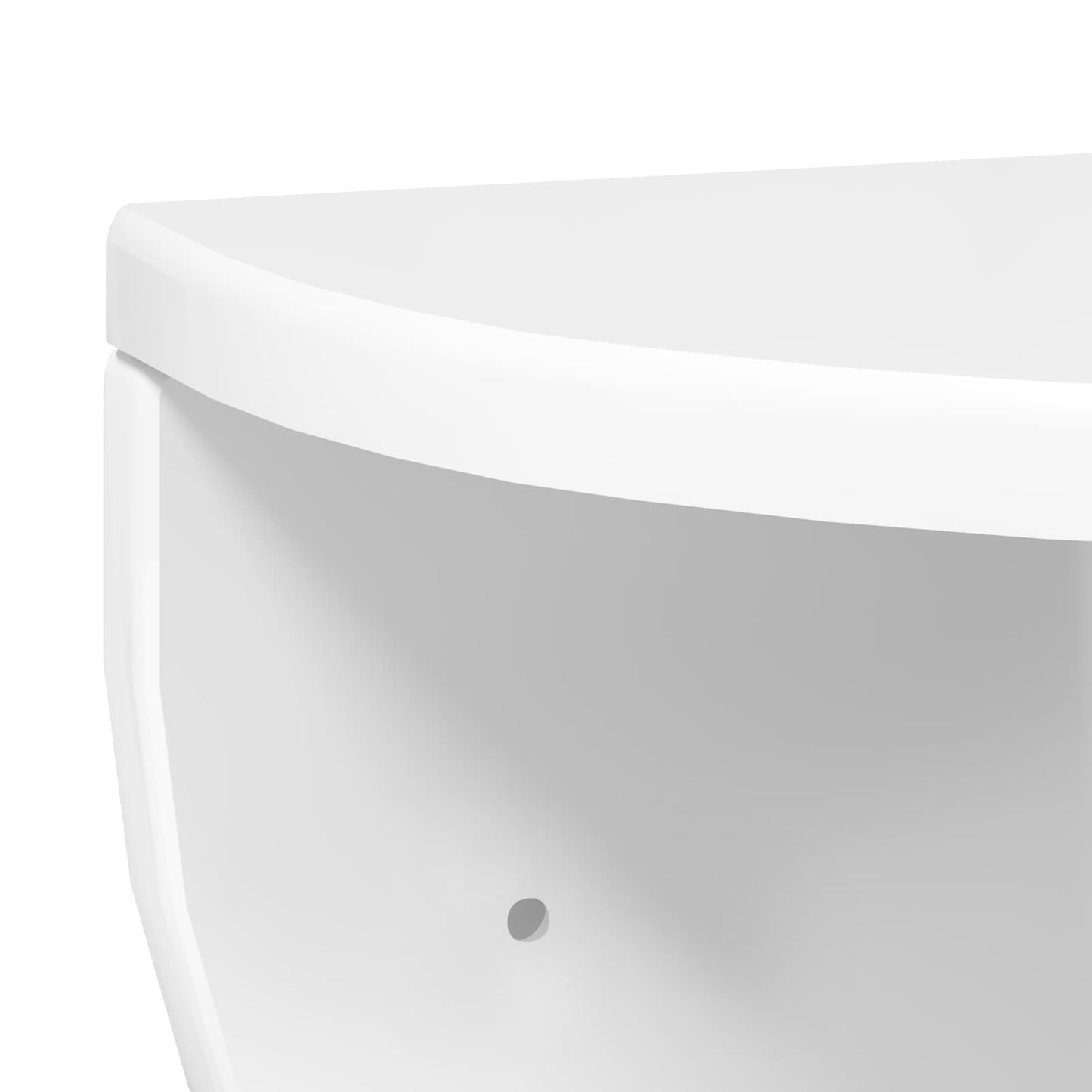 vidaXL Wall Shelf High Gloss White 38 x 19 x 19 cm Engineered Wood