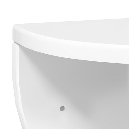 vidaXL Wall Shelf Wall-mounted 2 pcs High Gloss White 38 x 19 x 19 cm