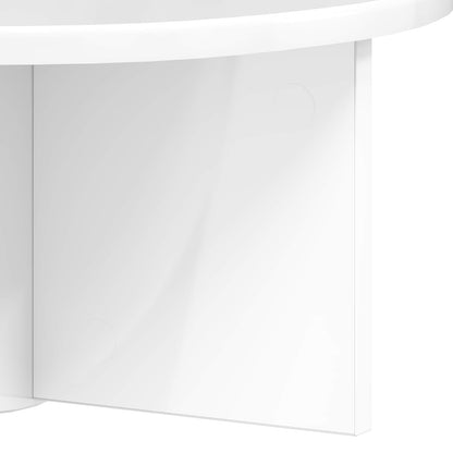 vidaXL Wall Shelf Wall-mounted 2 pcs High Gloss White 38 x 19 x 19 cm