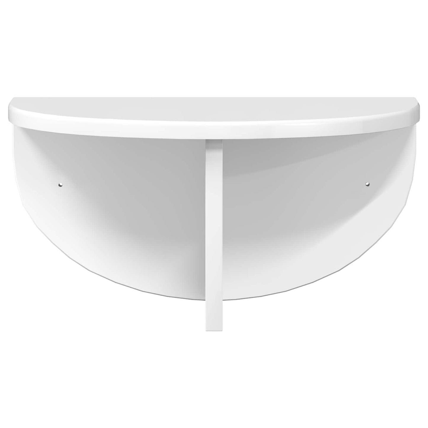 vidaXL Wall Shelf Wall-mounted 2 pcs High Gloss White 38 x 19 x 19 cm