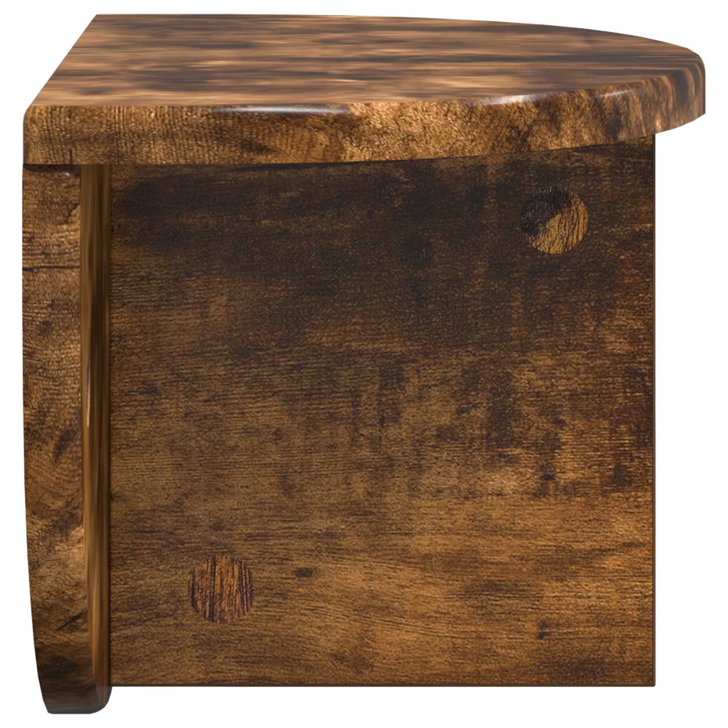 vidaXL Wall Shelf Smoked Oak 38 x 19 x 19 cm Engineered Wood