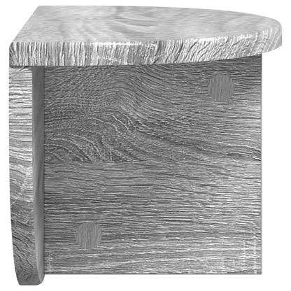 vidaXL Wall Shelf Grey Sonoma 38 x 19 x 19 cm Engineered Wood