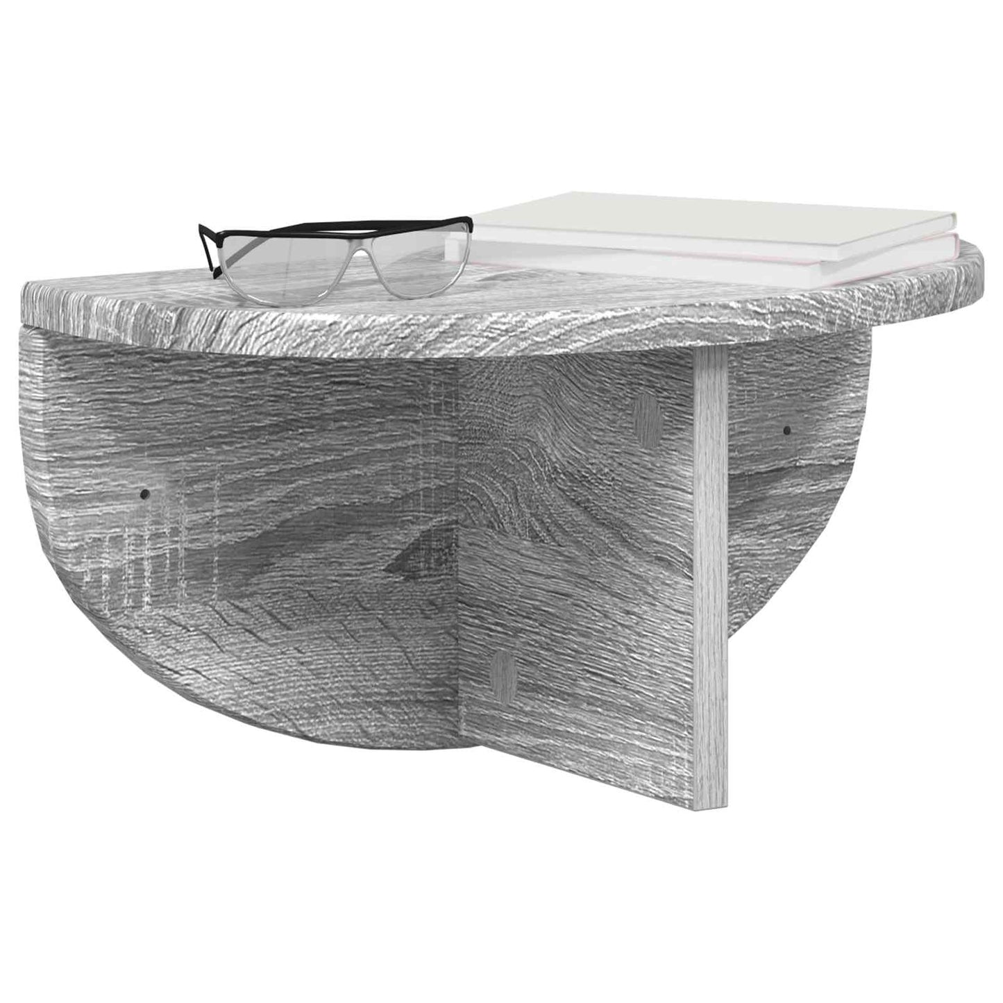 vidaXL Wall Shelf 2 pcs Grey Sonoma 38 x 19 x 19 cm Engineered Wood