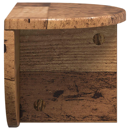 vidaXL Wall Shelf Old Wood 38 x 19 x 19 cm Engineered Wood