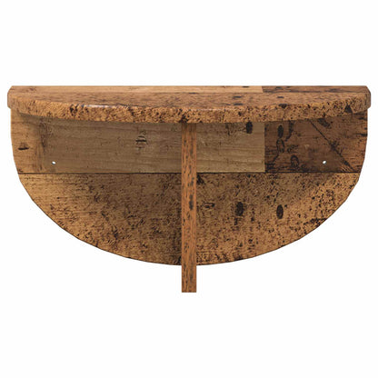 vidaXL Wall Shelf 2 pcs Old Wood 38 x 19 x 19 cm Engineered Wood