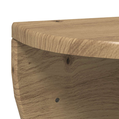 vidaXL Wall Shelf 2 pcs Artisan Oak 38 x 19 x 19 cm Engineered Wood
