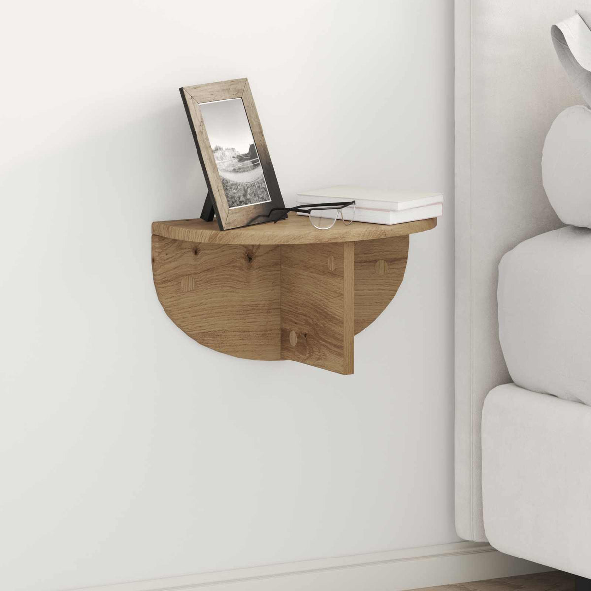 vidaXL Wall Shelf 2 pcs Artisan Oak 38 x 19 x 19 cm Engineered Wood