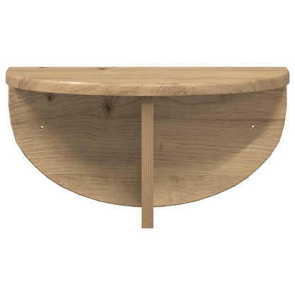 vidaXL Wall Shelf 2 pcs Artisan Oak 38 x 19 x 19 cm Engineered Wood