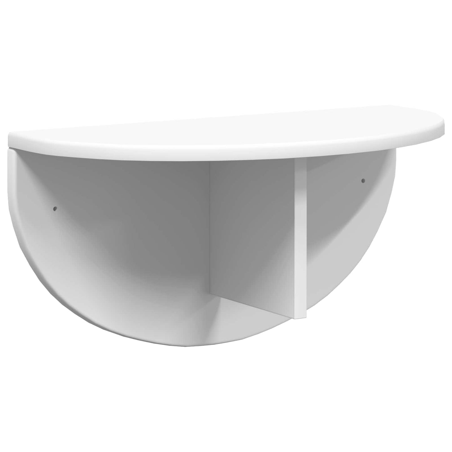 vidaXL Wall Shelf 2 pcs White 48 x 24 x 24 cm Engineered Wood