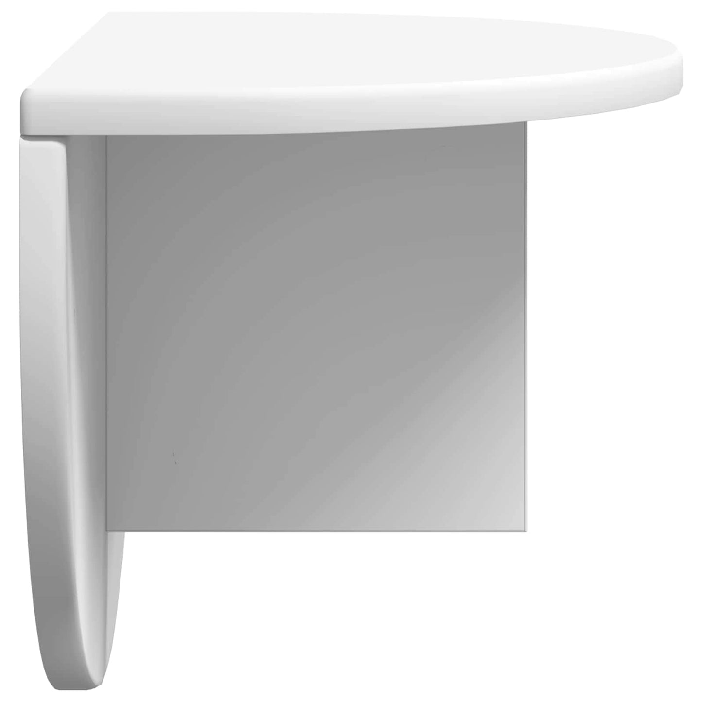 vidaXL Wall Shelf 2 pcs White 48 x 24 x 24 cm Engineered Wood