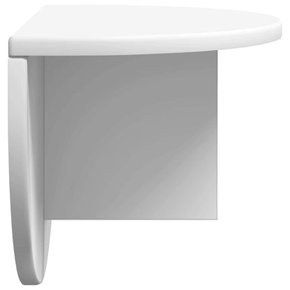 vidaXL Wall Shelf 2 pcs White 48 x 24 x 24 cm Engineered Wood