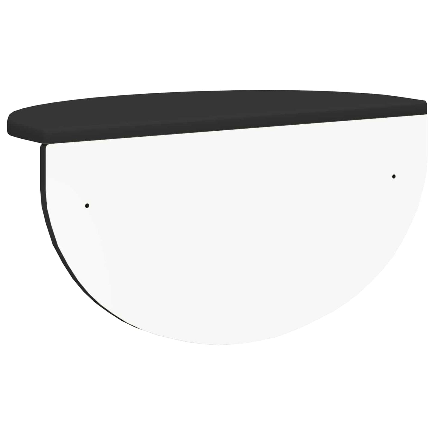 vidaXL Wall Shelf Wall-mounted Black 48 x 24 x 24 cm Engineered Wood