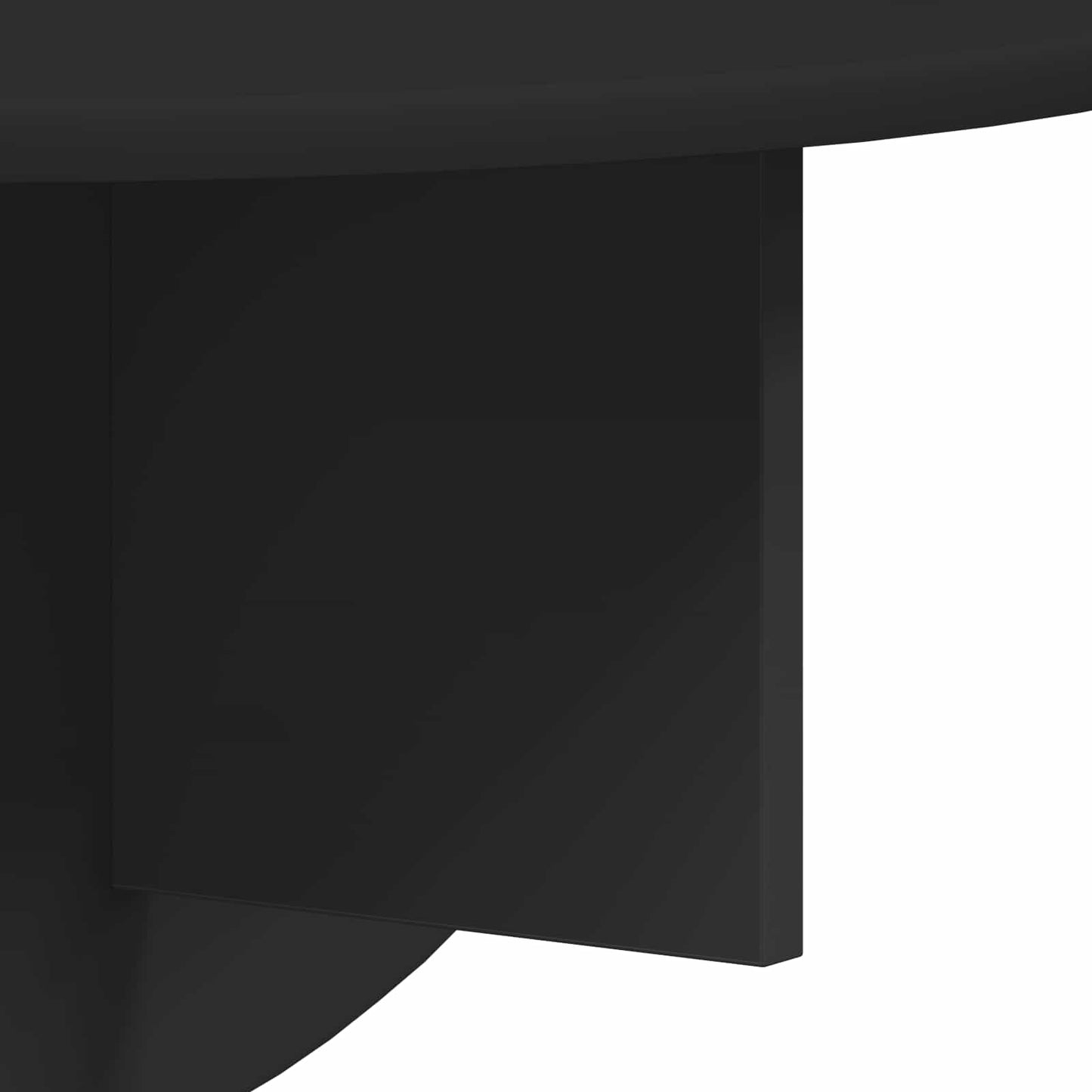 vidaXL Wall Shelf 2 pcs Black 48 x 24 x 24 cm Engineered Wood
