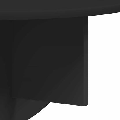 vidaXL Wall Shelf 2 pcs Black 48 x 24 x 24 cm Engineered Wood