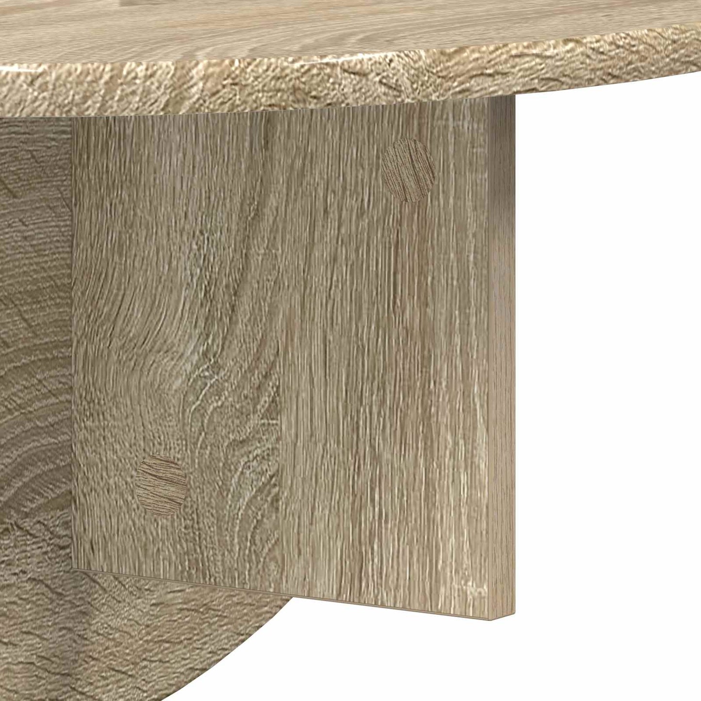 vidaXL Wall Shelf 2 pcs Sonoma Oak 48 x 24 x 24 cm Engineered Wood