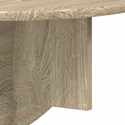 vidaXL Wall Shelf 2 pcs Sonoma Oak 48 x 24 x 24 cm Engineered Wood