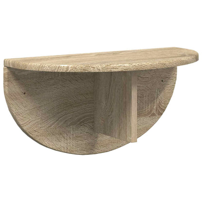 vidaXL Wall Shelf 2 pcs Sonoma Oak 48 x 24 x 24 cm Engineered Wood
