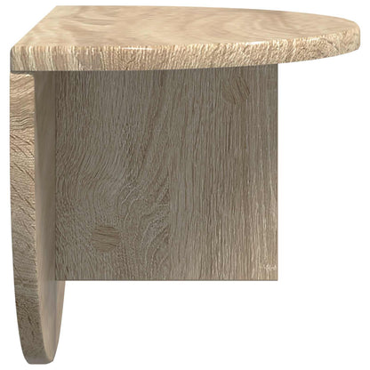 vidaXL Wall Shelf 2 pcs Sonoma Oak 48 x 24 x 24 cm Engineered Wood