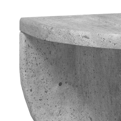 vidaXL Wall Shelf 2 pcs Concrete Grey 48 x 24 x 24 cm Engineered Wood