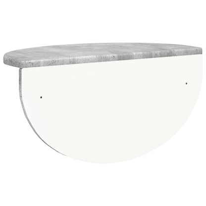 vidaXL Wall Shelf 2 pcs Concrete Grey 48 x 24 x 24 cm Engineered Wood
